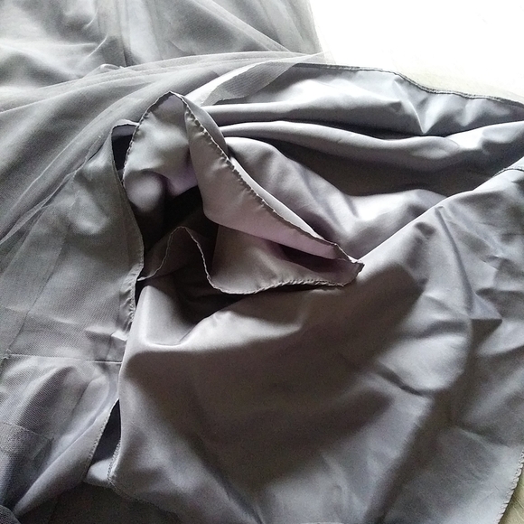 BHLDN Isadore Pewter Watters Bridesmaid Dress sz 10‎ holidays gray sequin maxi - Picture 9 of 16